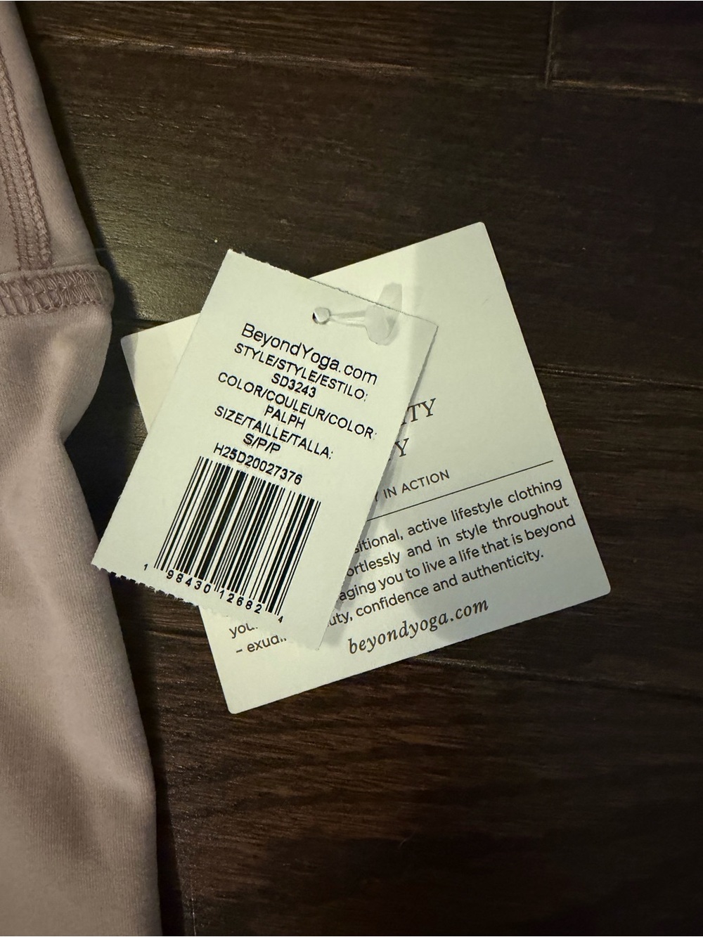 Beyond Yoga Light Pink High-Waist Leggings & Crop Tank Set - Picture 6 of 6